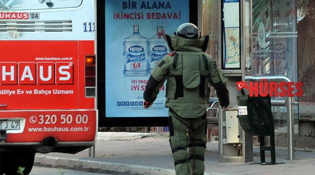 ŞÜPHELİ POŞETTEN BİRA ŞİŞESİ ÇIKTI