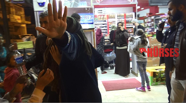 Suriyelilerin 'veresiye'  'alışveriş' kavgası