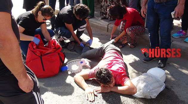 Sürücü acı içinde kıvrandı
