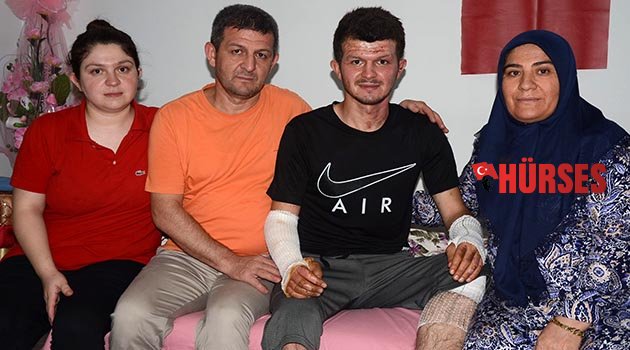 Tedavisi yapılan asker evine geldi