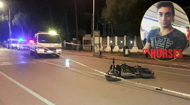 Trafik levhasına çarptı
