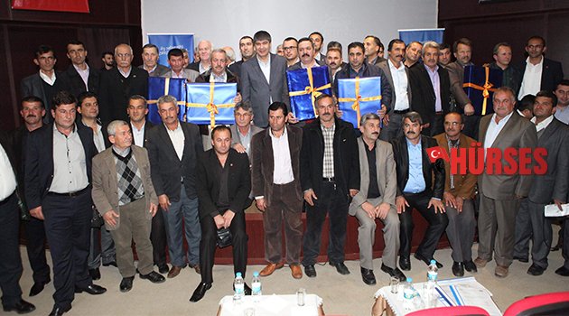 TÜREL GAZİPAŞA'DA MUHTARLARLA BULUŞTU