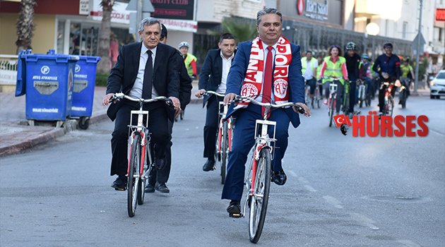 UYSAL BİSİKLETE BİNDİ