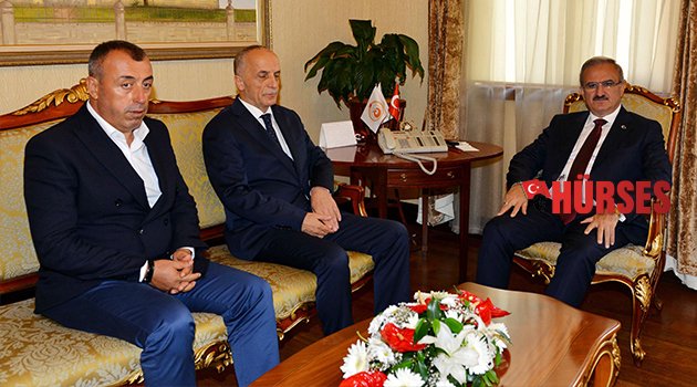 VALİ KARALOĞLU, TÜRK- İŞ GENEL BAŞKANI'NI KABUL ETTİ