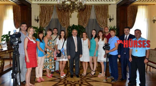 VALİ, UKRAYNALI GAZETECİLERLE