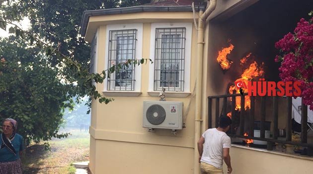 Yangın büyümeden söndürüldü