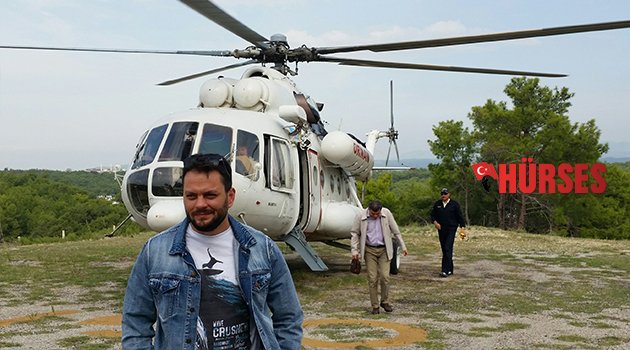 YANGIN HELİKOPTERİ GÖREVİNİ TAMAMLADI