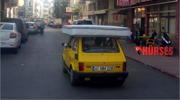 Yatak tavanlı otomobil