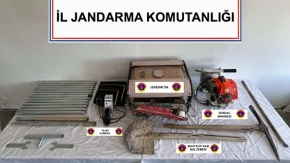 Jandarmadan kaçak kazı operasyonları
