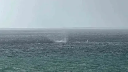 Alanya açıklarında oluşan hortum korkuttu