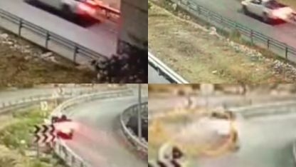 Tünel çıkışı feci kaza kamerada: Kamyonet sürücüsü hayatını kaybetti