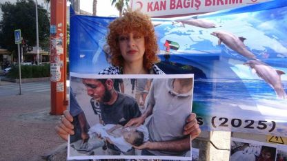 Gazze’ye destek için Kudüs’e yürüyen İranlı aktivist Mersin’e ulaştı
