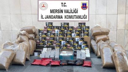 Mersin’de kaçak makaron operasyonu: 3 gözaltı