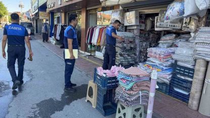 Tarsus’ta kaldırım işgaline izin verilmiyor