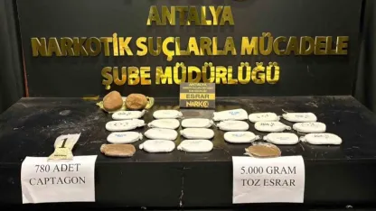 Antalya’da son 1 haftada uyuşturucu suçundan 19 kişi tutuklandı