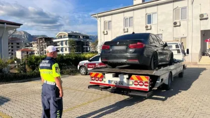 Alanya’da drift atan sürücüye 92 bin TL ceza