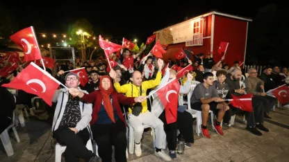 Milli maç heyecanı Dokumapark’ta yaşandı