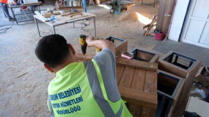 Bodrum Belediyesi’nden estetik kent mobilyaları
