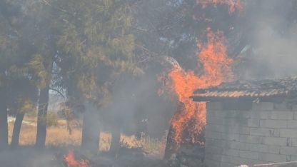 Bucak’ta odunlukta çıkan yangın korkuttu
