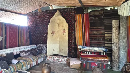 Yörük kültürüne ait eşyaları ‘çadır müze’de sergiliyor