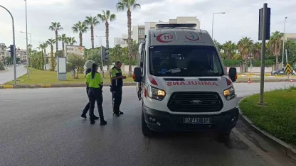 Manavgat’ta devrilen motosikletin sürücüsü yaralandı