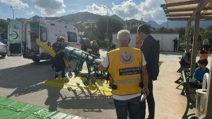 Datça Devlet Hastanesi'nde deprem ve yangın tatbikatı