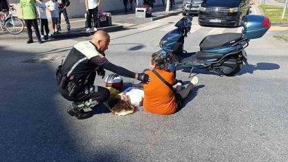 Kaza yapıp yaralanan genç kızdan, başından biran olsun ayrılmayan trafik polisine kahvaltı sözü