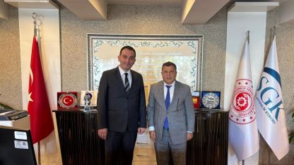 Başsavcı Kahveci'den, SGK İl Müdürü Tanrıöver'e ziyaret