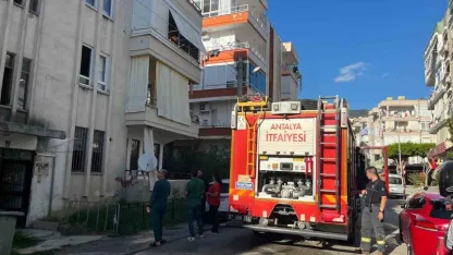 Alanya’da evin banyosunda çıkan yangın korkuttu