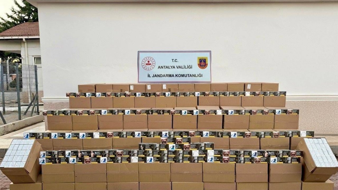 Antalya’da 5 milyon makaron ele geçirildi