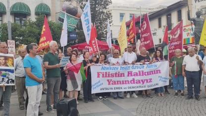 Antalya’da Sumud Filosu'na destek sürüyor