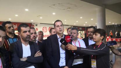 Antalyaspor Başkanı Perçin özür diledi! Belözoğlu ile devam dedi