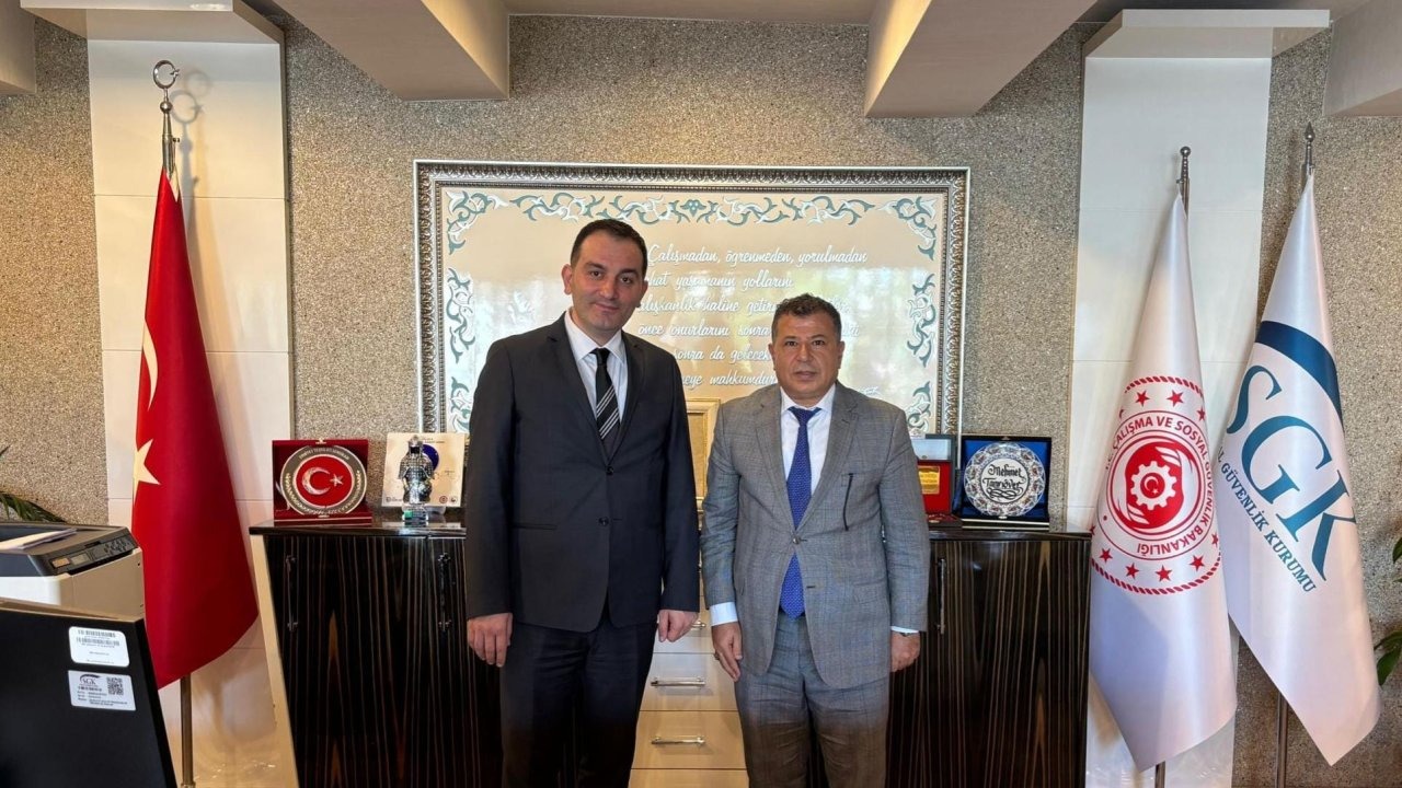 Başsavcı Kahveci'den, SGK İl Müdürü Tanrıöver'e ziyaret