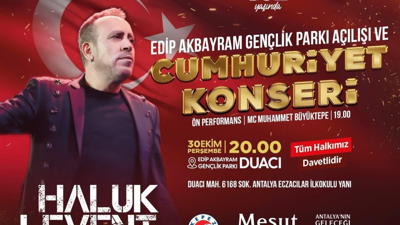 Edip Akbayram Gençlik Parkı açılışı ve Cumhuriyet kutlamalarına 5 noktadan ring hizmeti