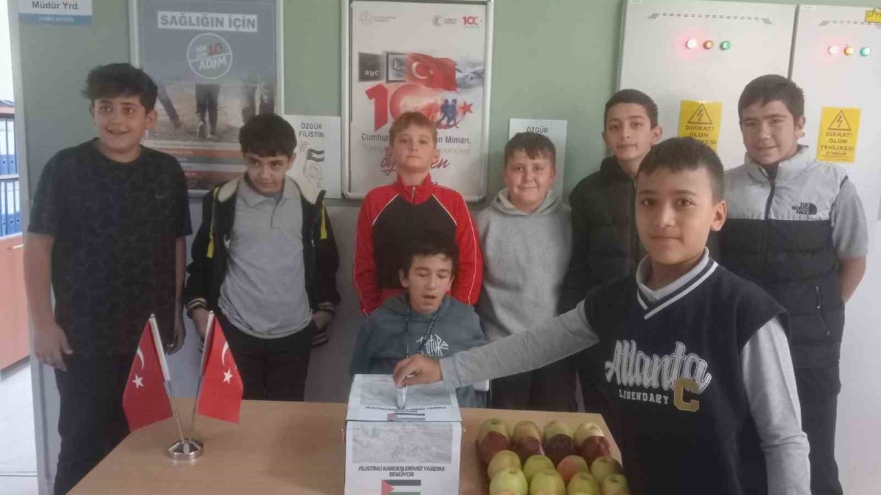 Eğirdirli öğrencilerden Filistin’e anlamlı destek: 238 bin 85 TL yardım toplandı