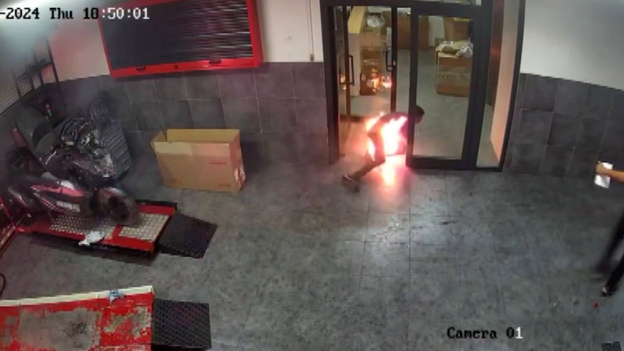 İş arkadaşının çıraklık öğrencisini benzin döküp ateşe verdiği iddiası
