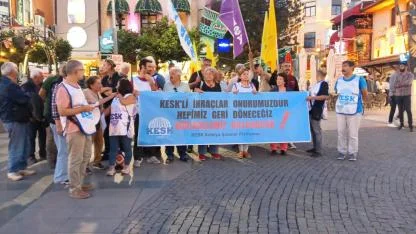 “KESK’liler 9 yıldır onurlu bir direniş sürdürüyor”