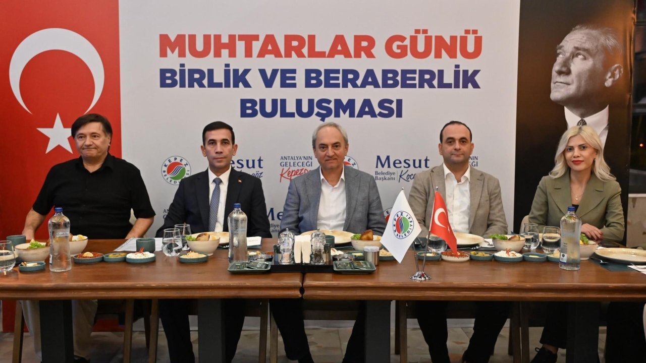 Kocagöz, Kepez&#039;in muhtarlarıyla buluştu