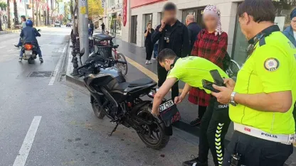 Motosikletin plakasını ’bandana’ ile kapattı: 43 bin 149 TL ceza yedi