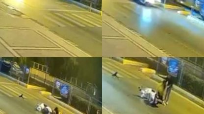 Mersin’de motosiklet kazasında köpeğin sadakati duygulandırdı