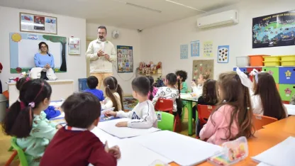 Kepez'in minik doğa kaşiflerinden renkli çalışmalar