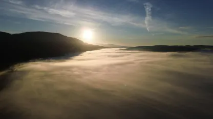 Muğla'da sis, güzel görüntüler oluşturdu