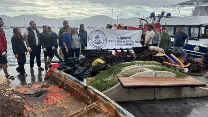Marmaris’te sezon sonu deniz dibi temizliğinde çıkanlar şaşırttı