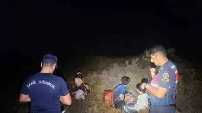 Günlüklü koyunda 3’ü çocuk 4 düzensiz göçmen yakalandı