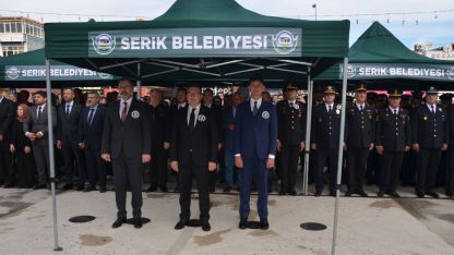 Serik'te 10 Kasım töreni