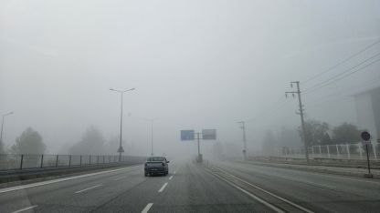 Bucak'ta sis görüş mesafesini düşürdü