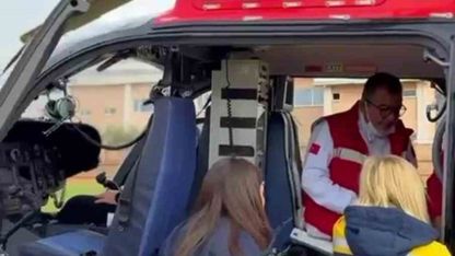 7 yaşındaki epilepsi hastası 112 helikopter ambulansla Mersin’ sevk edildi