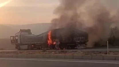 Mersin’de tırda çıkan yangın korkuttu