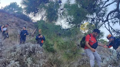 Dağda mahsur kaldı, AFAD kurtardı