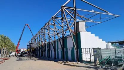 İsmail Ogan Stadyumu'nda çalışmalar sürüyor